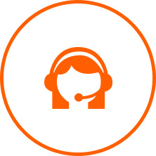 An icon depicting a call center agent in icon format. 